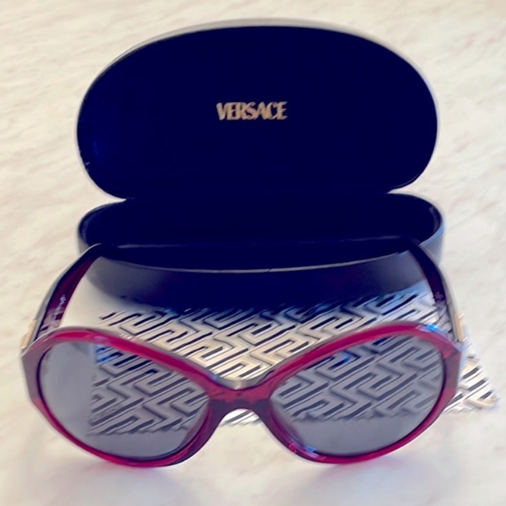 Versace Women's Round Sunglasses Havana